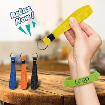 Push Pop Stress Reliever Keychain